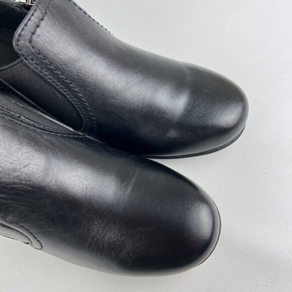 Clarks Womens Black Block Heel Zip Bootie Shootie Ankle Boot Comfort size 8.5 - Picture 8 of 16
